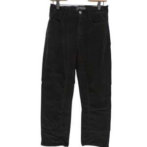 Peruvian Connection Women Sz 6 Black Velveteen Straight Leg Classic Pants